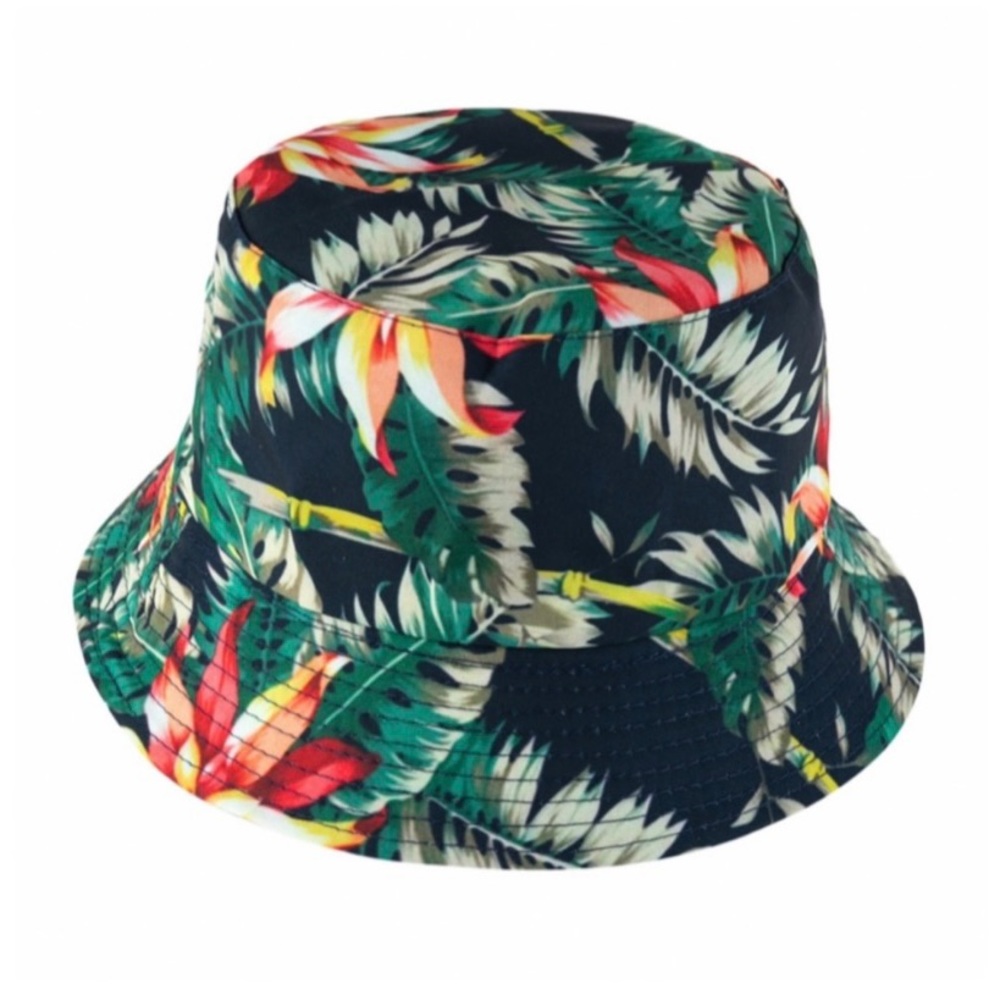 🔥🆕Tropical Print Reversible Bucket Hat